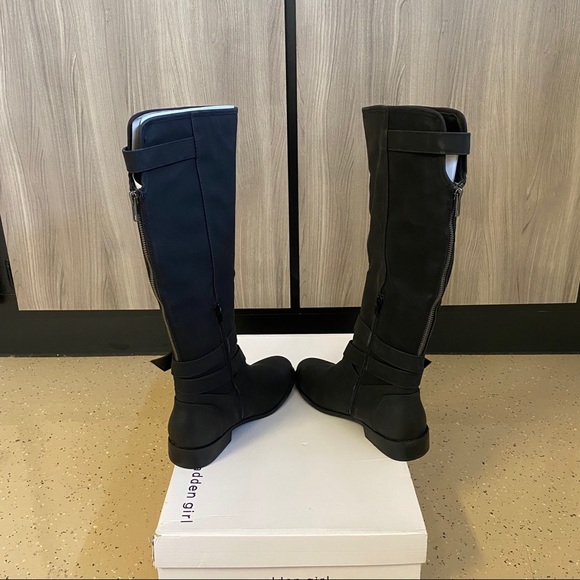 NEW Madden Girl Karmin Black Tall Boots Knee High - Picture 5 of 8